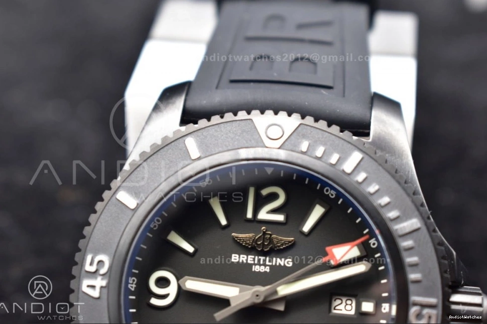 Superocean On Automatic A Rubber Black Black 1171 Edition TF Dial 44 Bezel SunProtective Black Best 1:1 Strap 1003